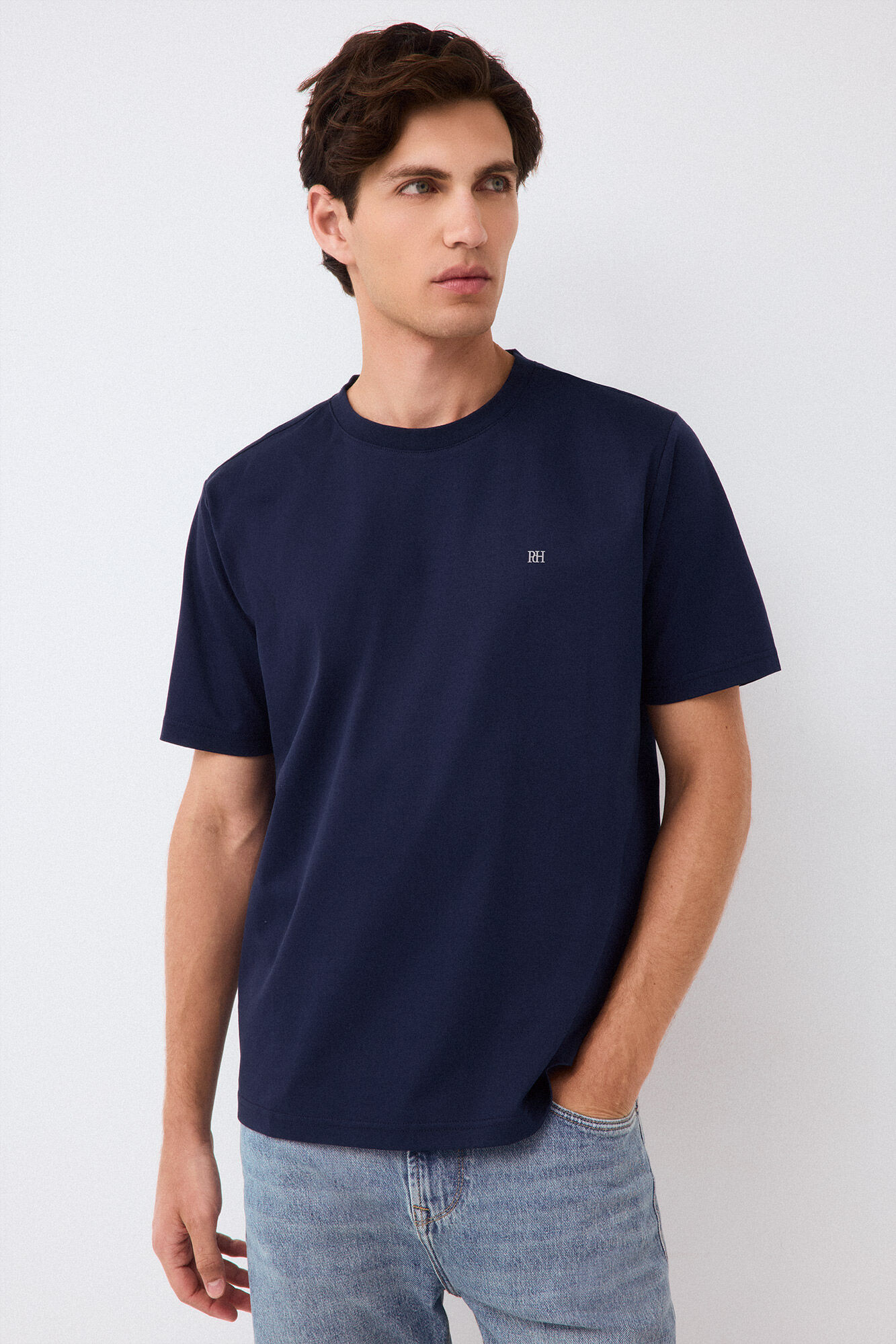 Pedro del Hierro Plain mercerized T-shirt