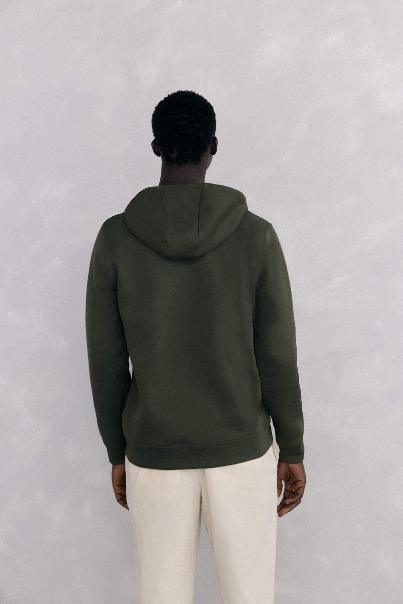Pedro del Hierro Sweatshirt com capuz em tecido t&eacute;cnico Verde