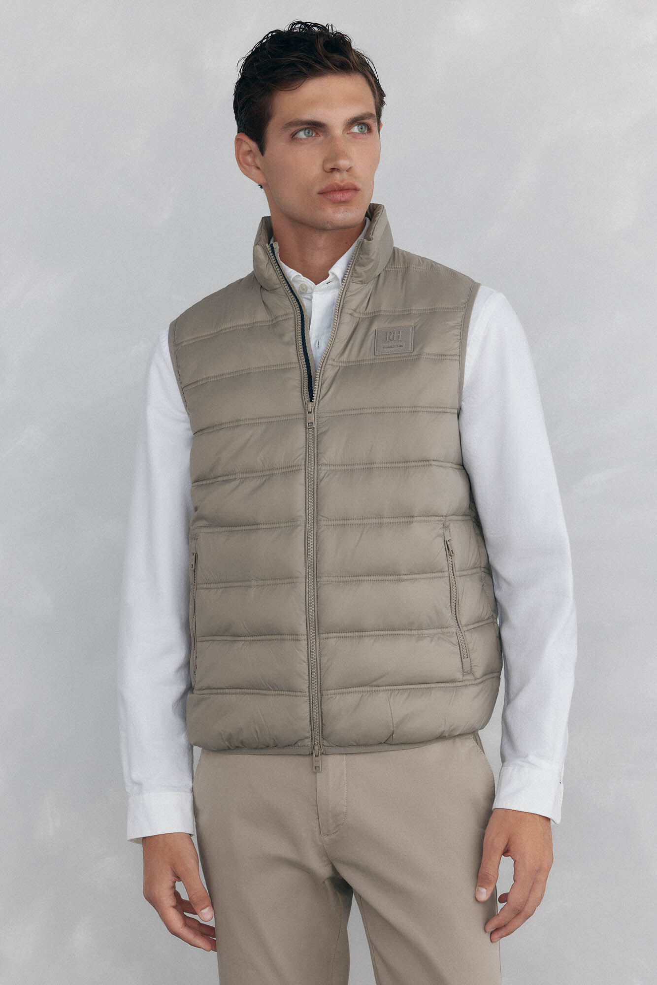 Pedro del Hierro Ultralight gilet  Beige