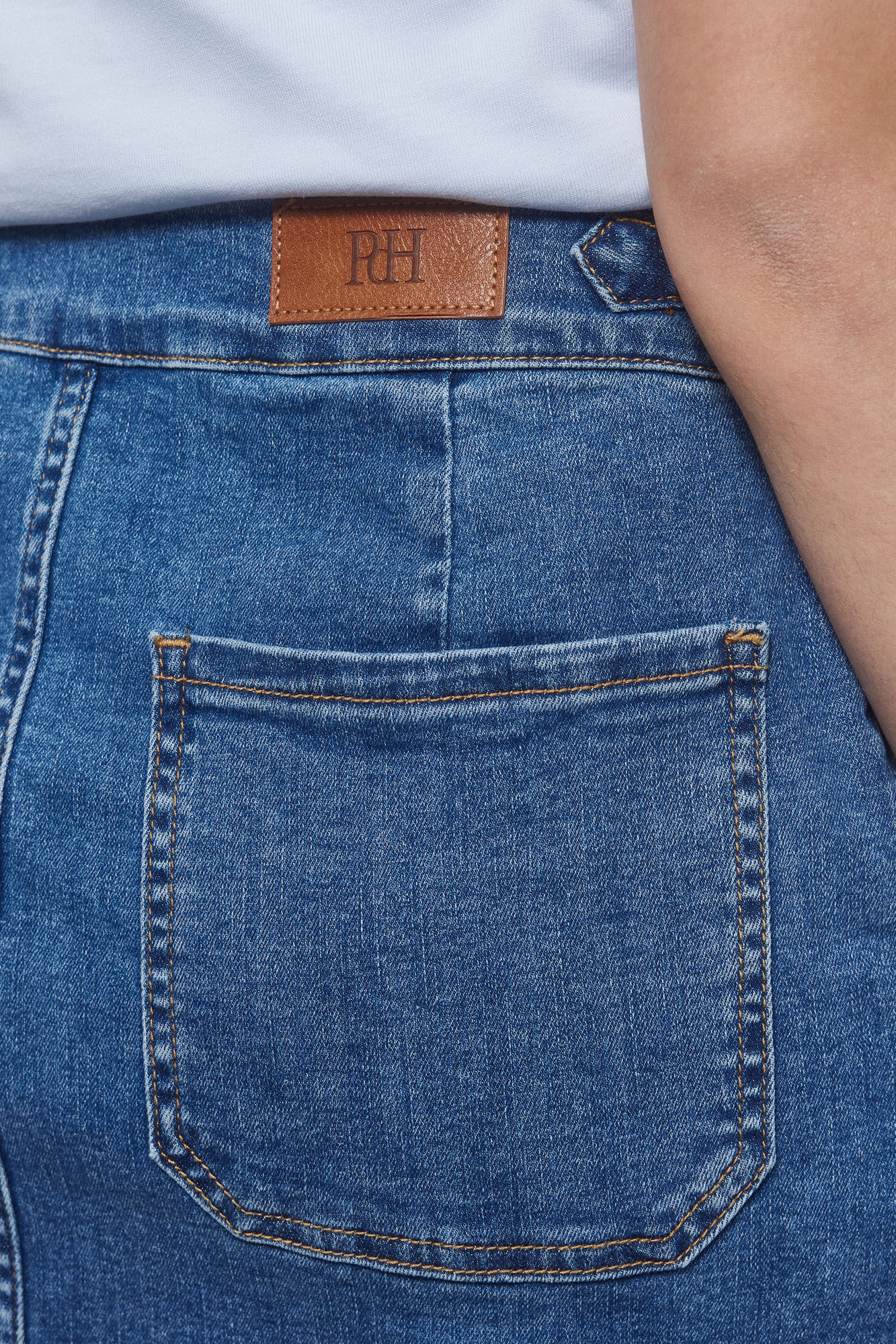 Pedro del Hierro Falda vaquera Azul