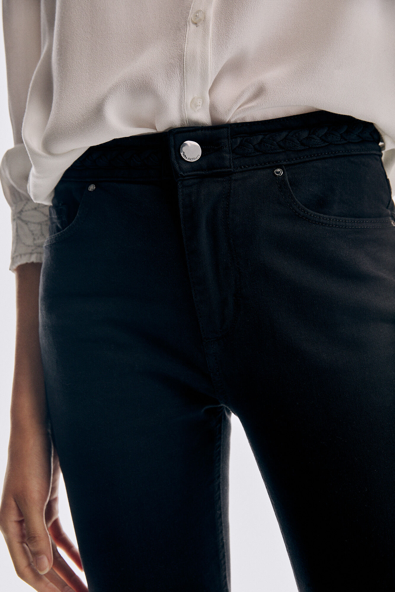 Pedro del Hierro Flared jeans Black