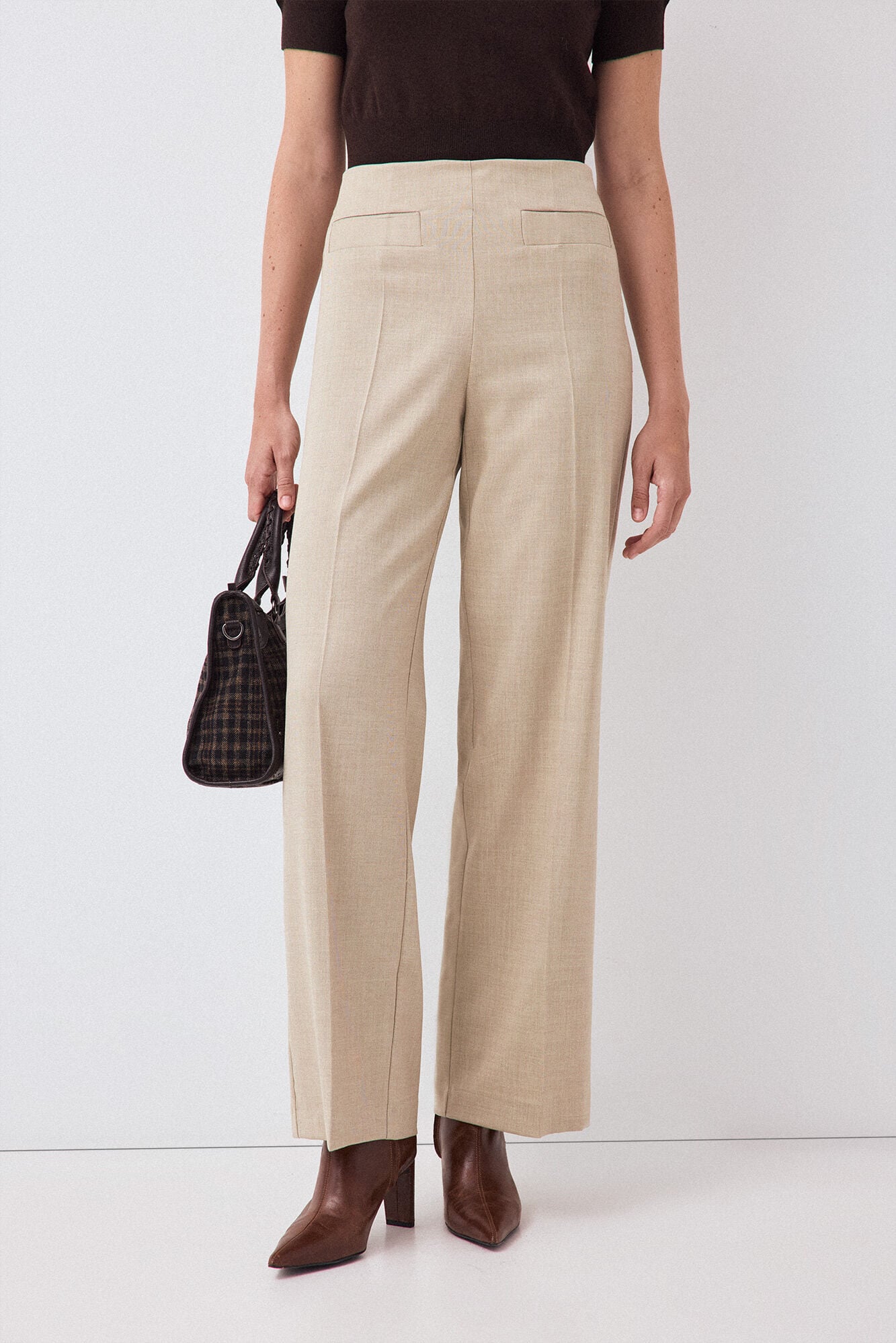 Pedro del Hierro Straight leg trousers with pockets