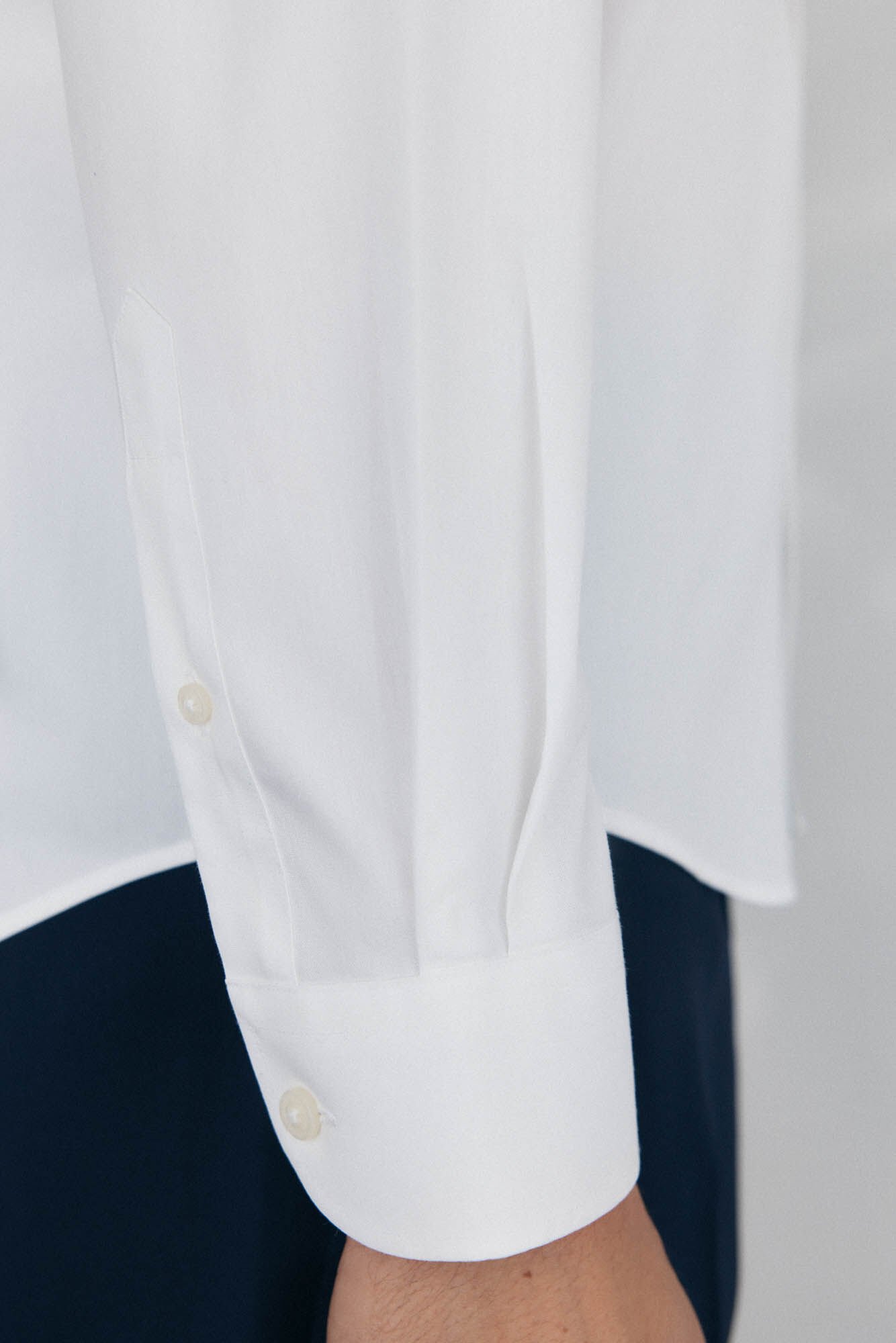 Pedro del Hierro Plain non iron + stain resistant dress shirt White