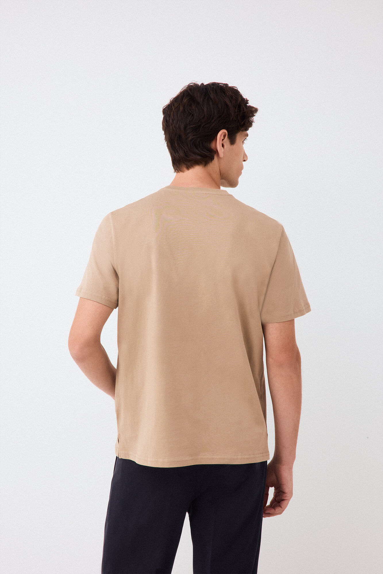 Pedro del Hierro Camiseta logo Beige