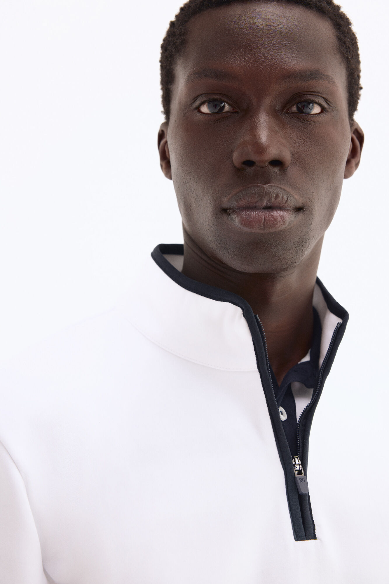Pedro del Hierro Zip fastening golf sweatshirt White