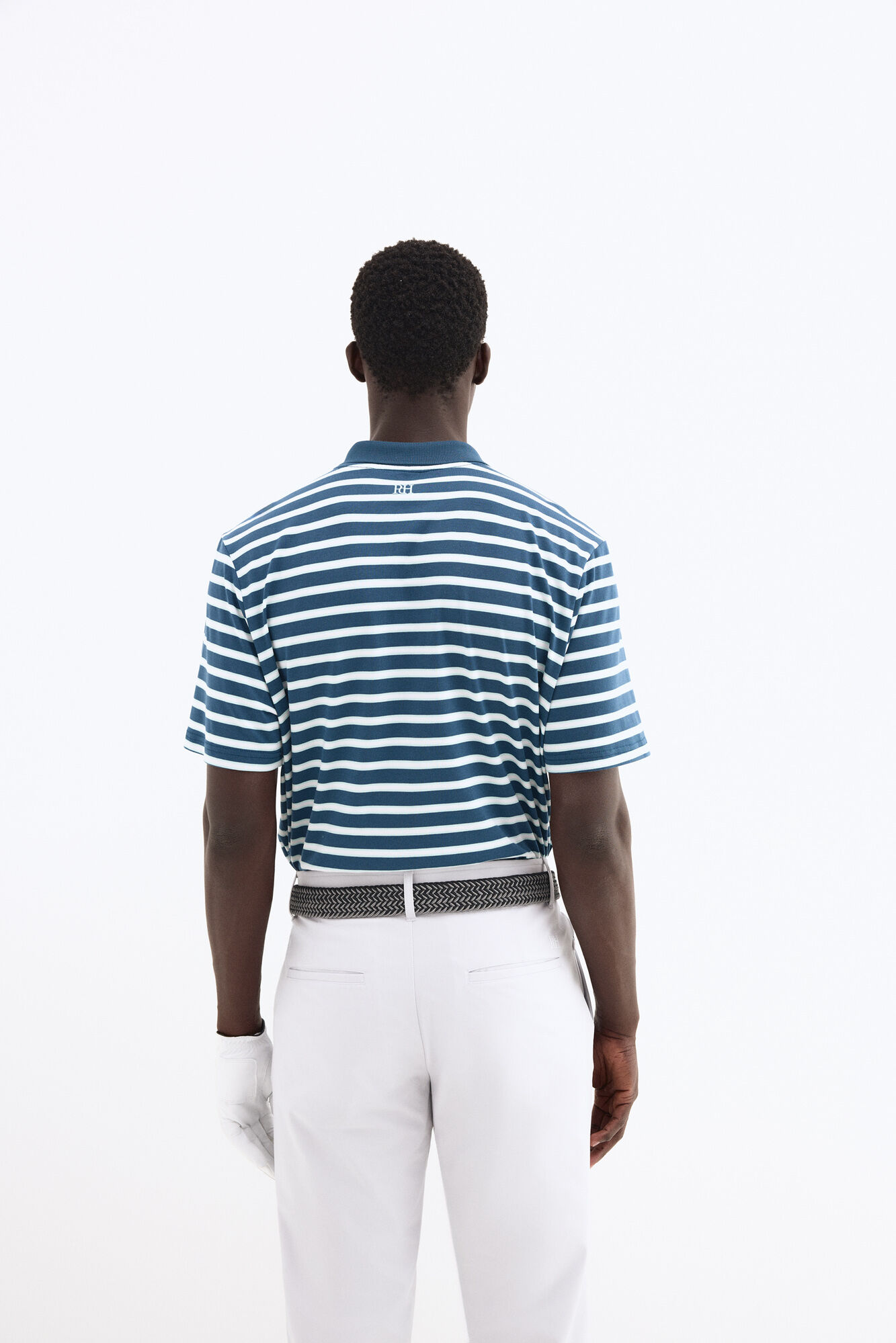 Pedro del Hierro Polo de golfe &agrave;s riscas Azul