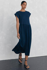 Pedro del Hierro Short sleeve fluid dress Blue