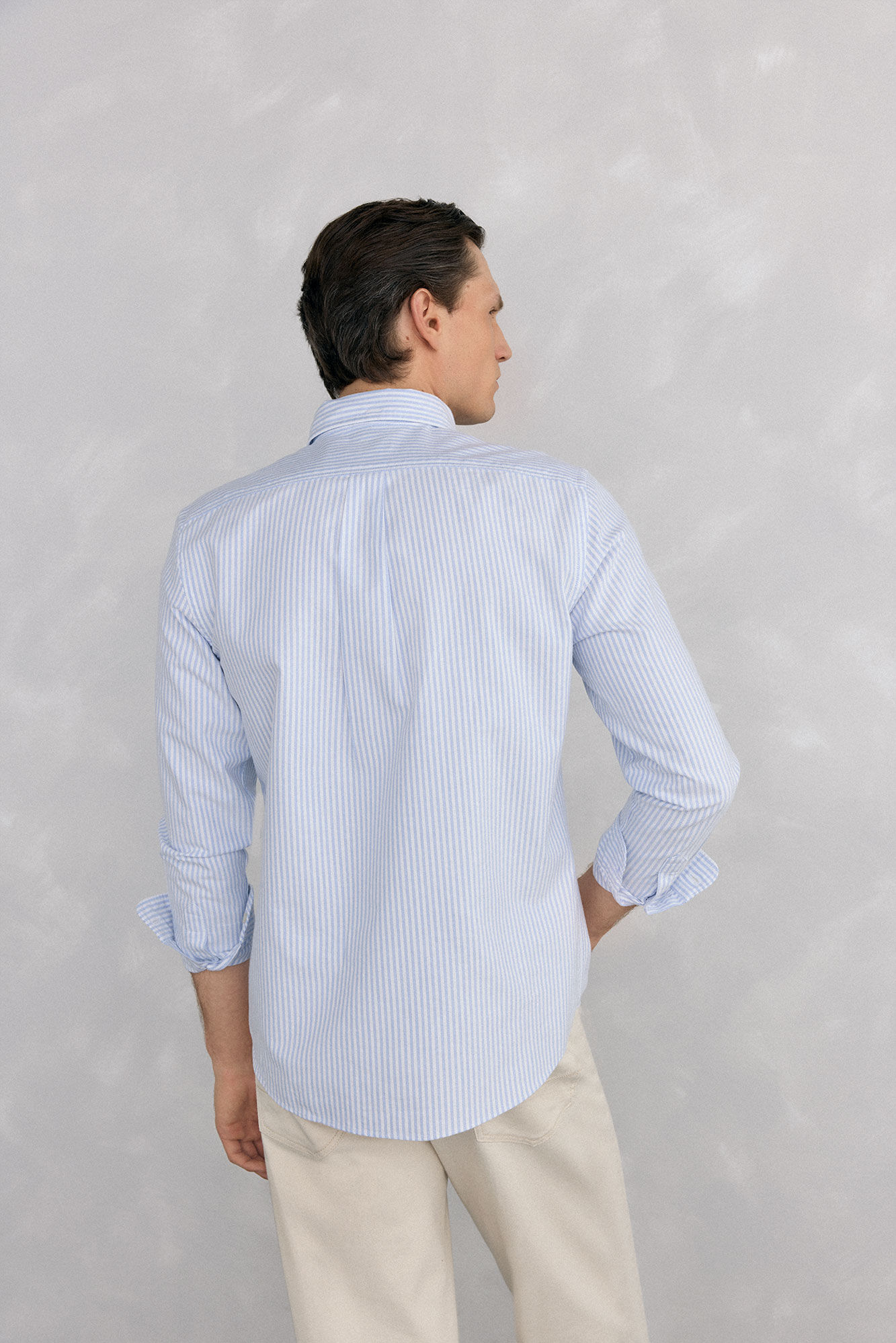 Pedro del Hierro Camisa iconic oxford raya candela Azul