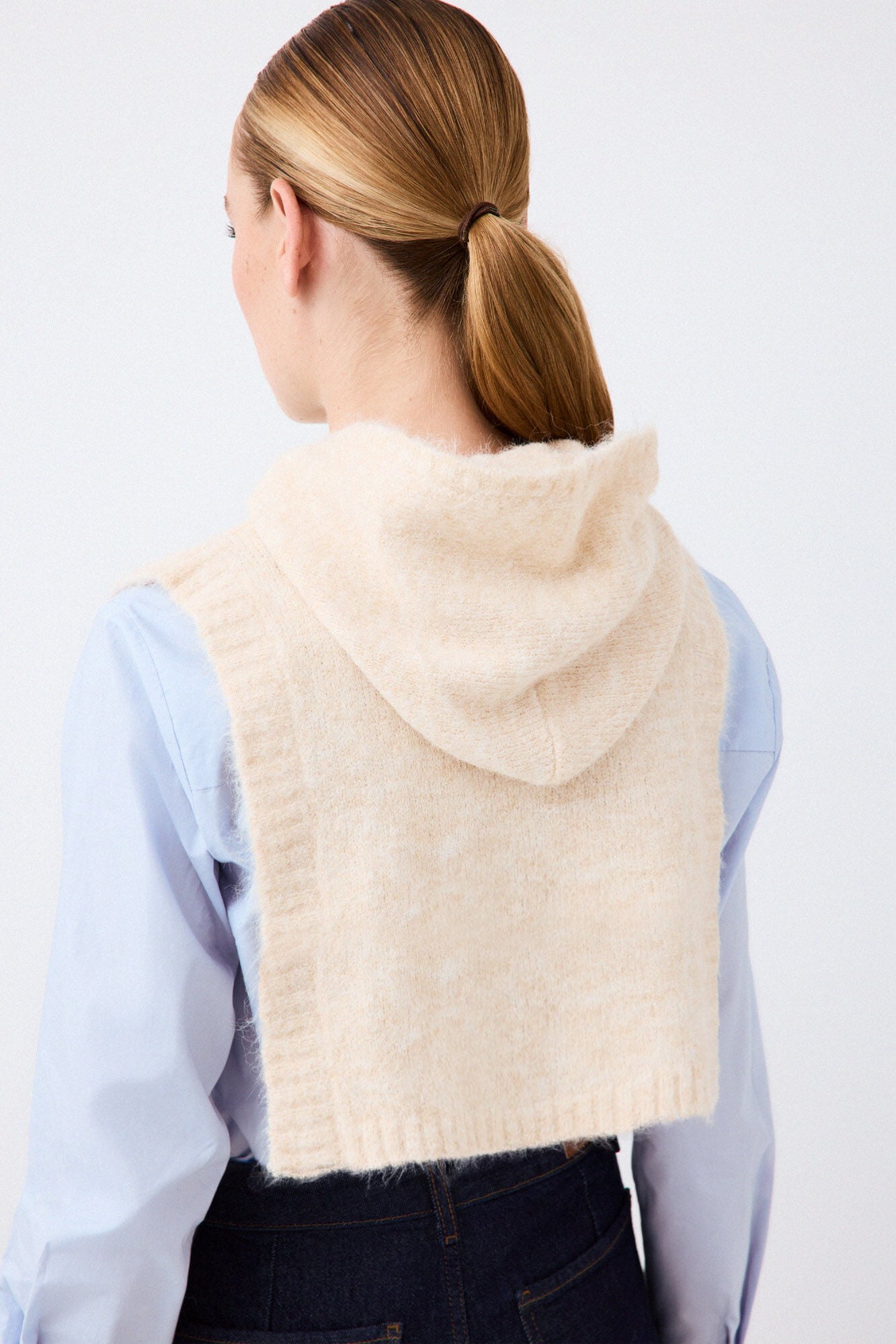 Pedro del Hierro Knit cape Brown