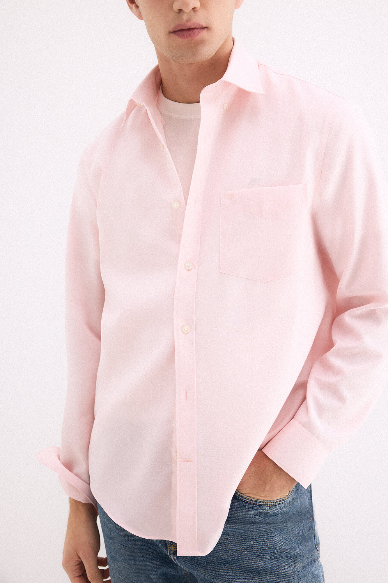 Pedro del Hierro Non-iron plain Oxford shirt