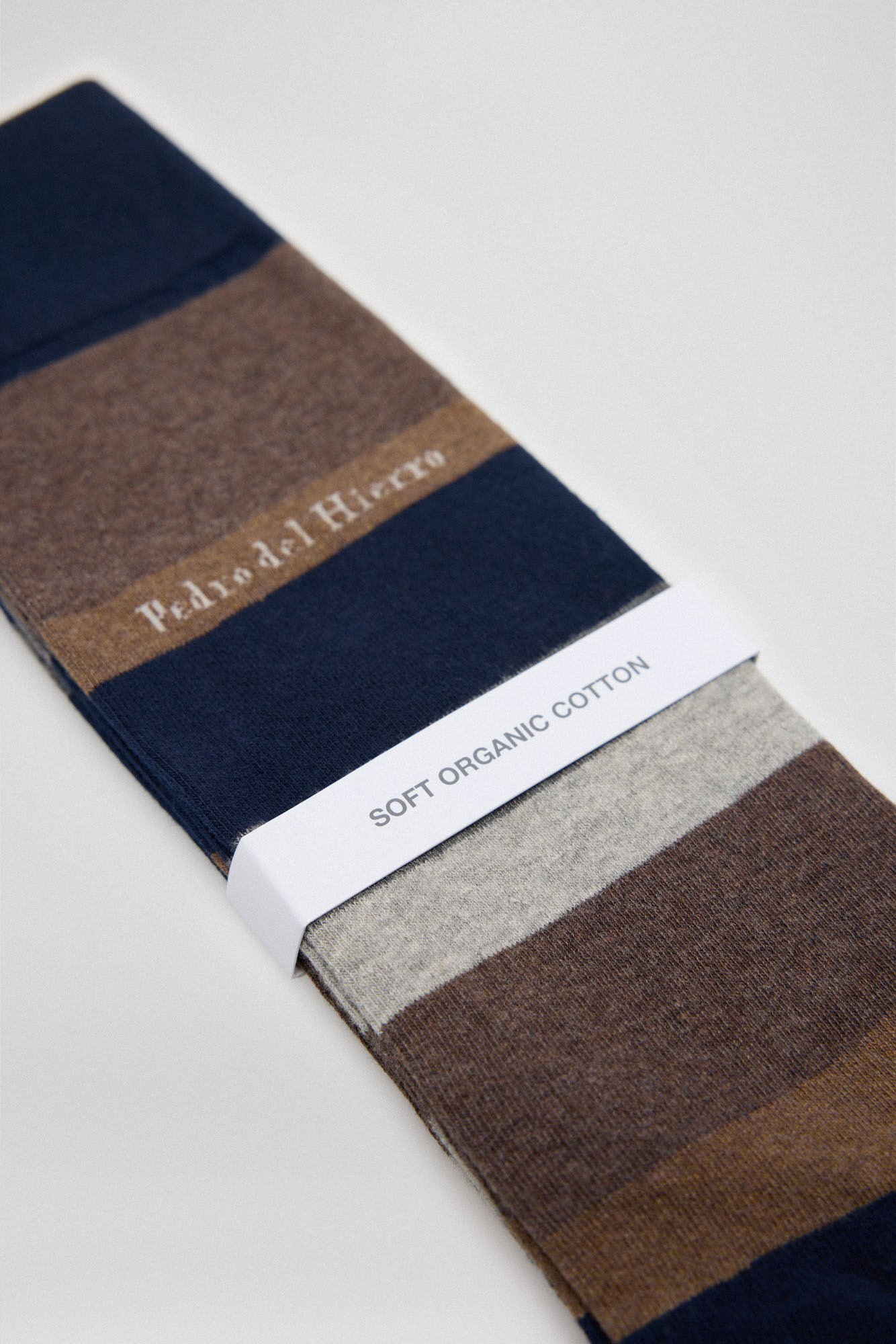 Pedro del Hierro Sport striped socks Brown