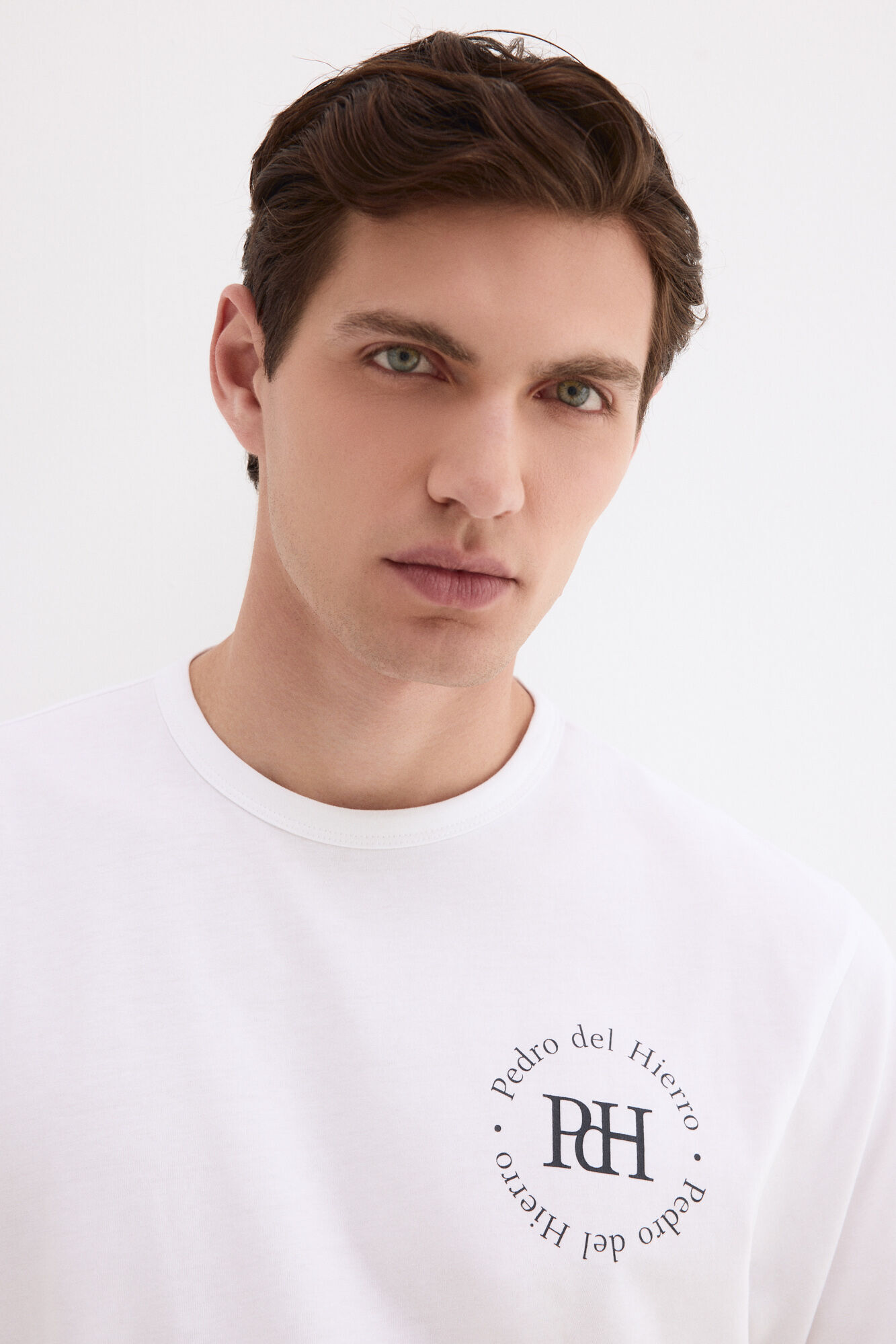 Pedro del Hierro Printed logo T-shirt White