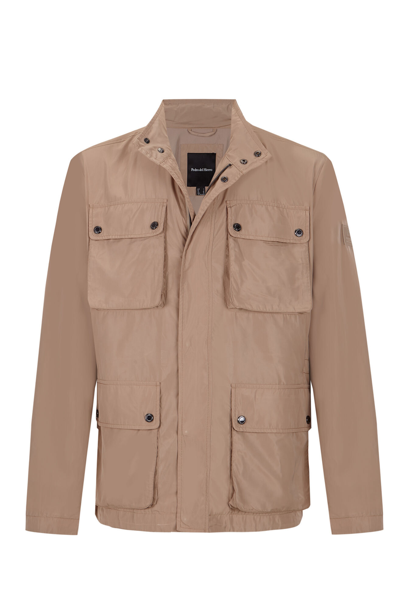 Pedro del Hierro Technical four-pocket jacket Beige