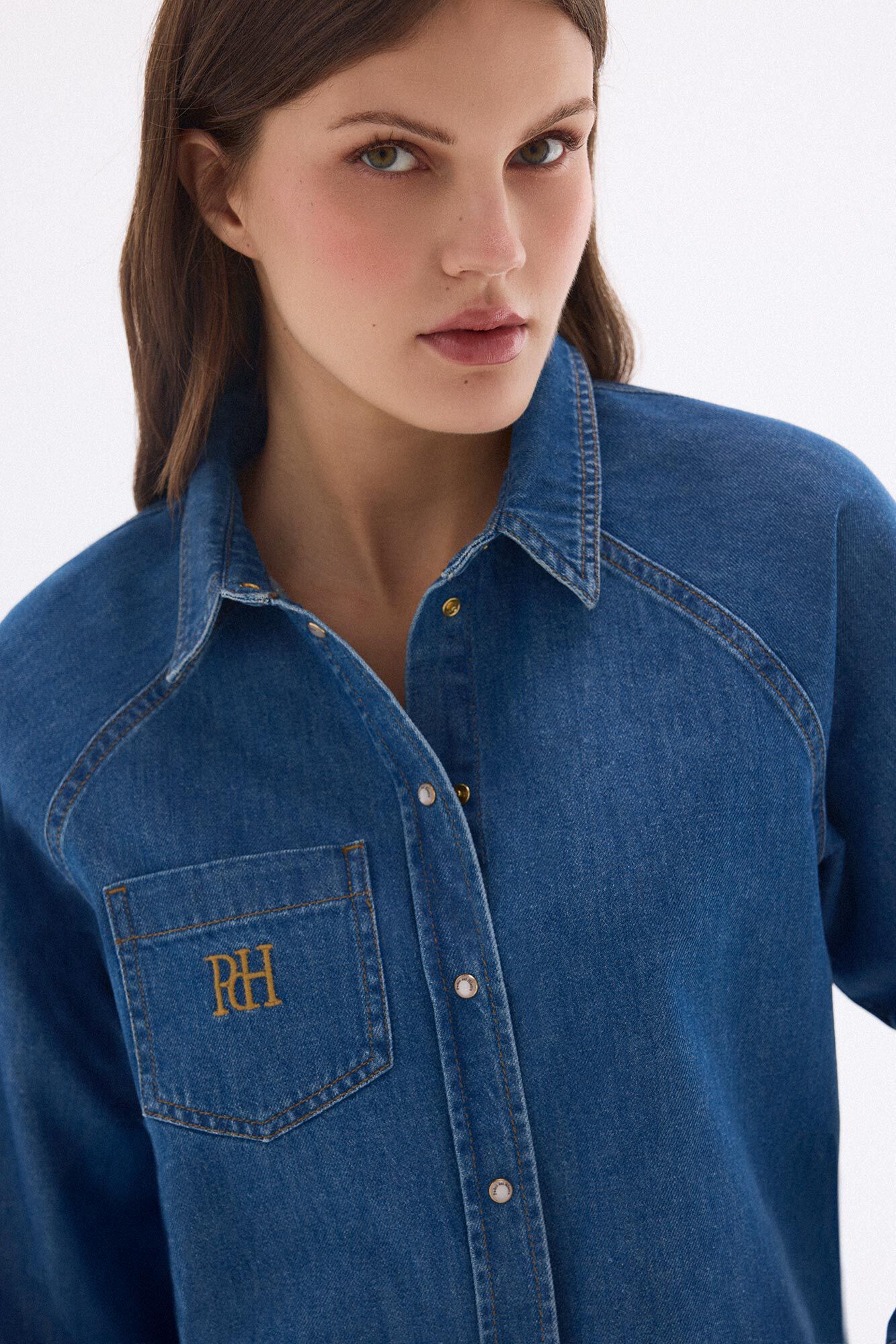 Pedro del Hierro Denim short shirt