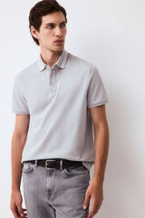 Pedro del Hierro Fancy collared polo shirt Grey