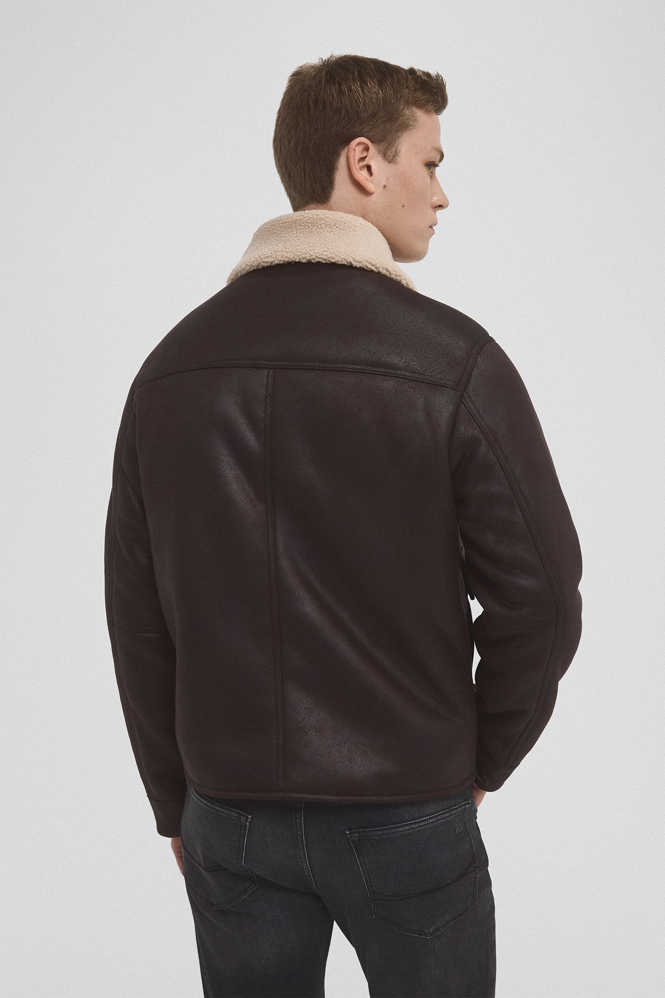 Pedro del Hierro Double-sided jacket Brown