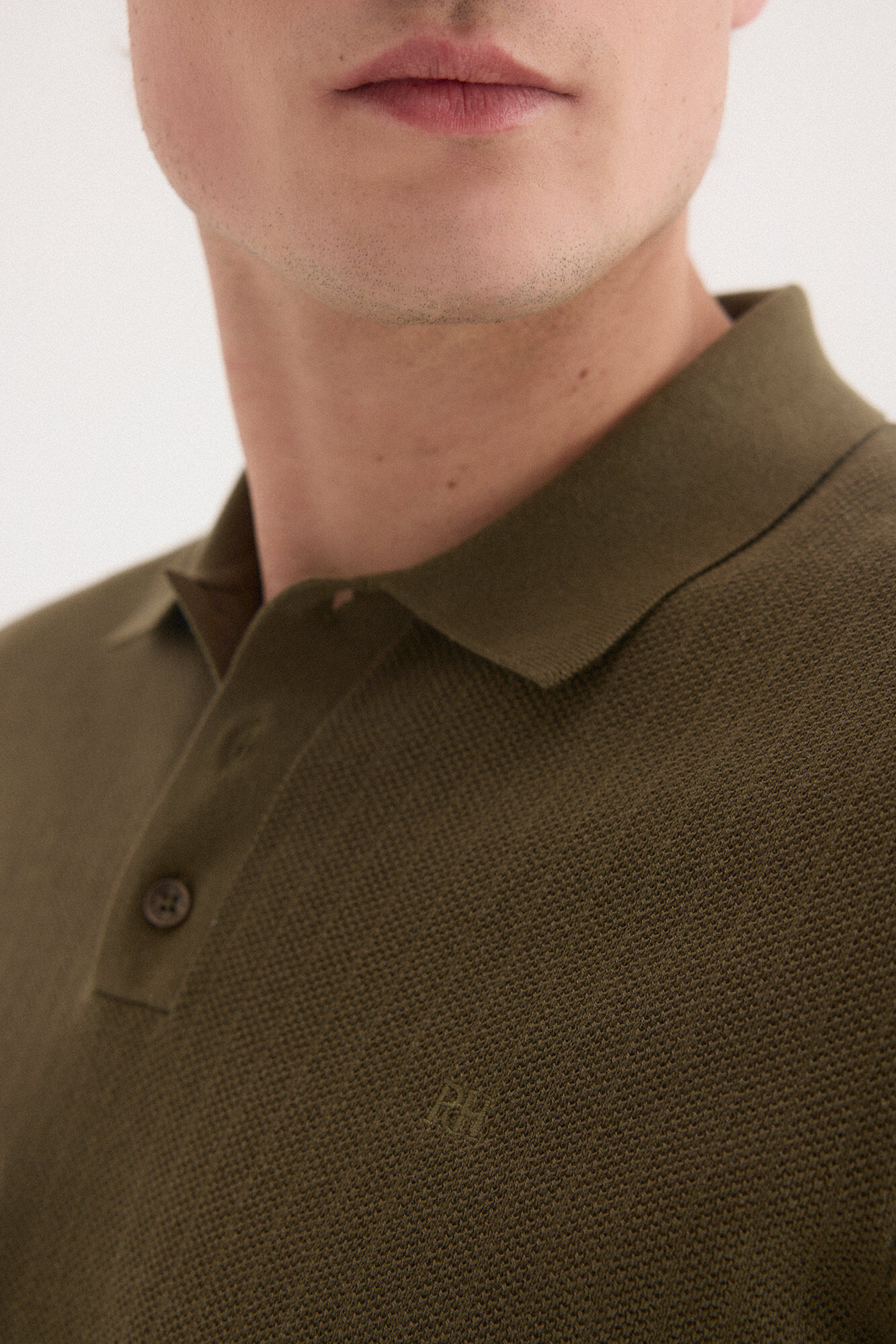 Pedro del Hierro Camisola polo premium manga curta &agrave;s riscas Verde