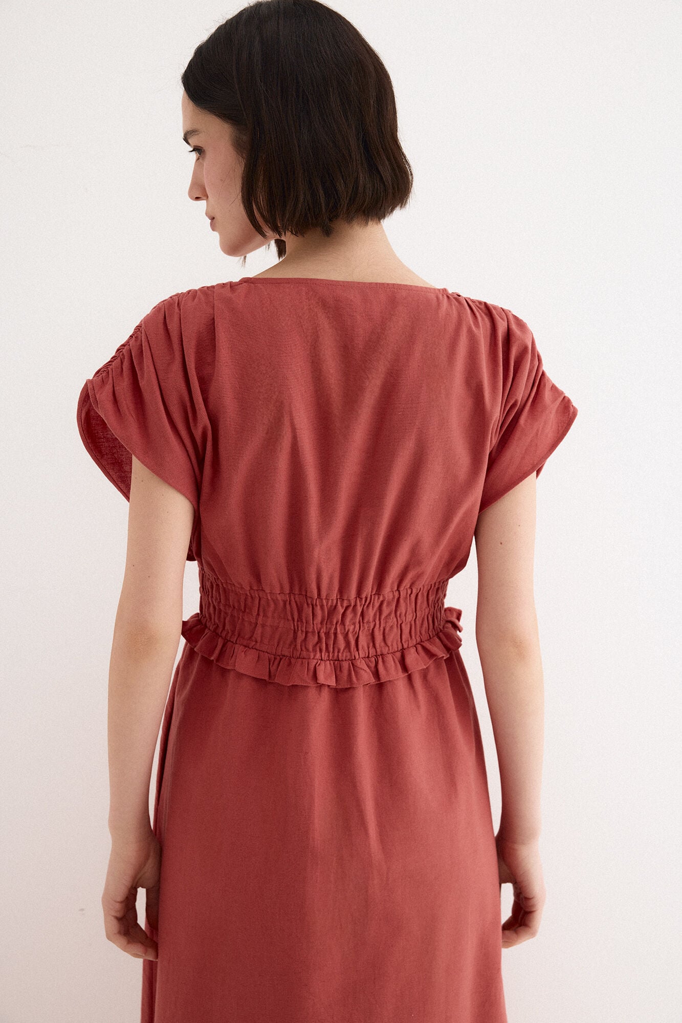TFP by Tamara Falc&oacute; Embroidered dress Orange
