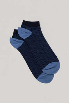 Pedro del Hierro Logo ankle socks Blue
