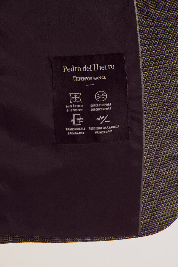 Pedro del Hierro Plain bi-stretch blazer Grey