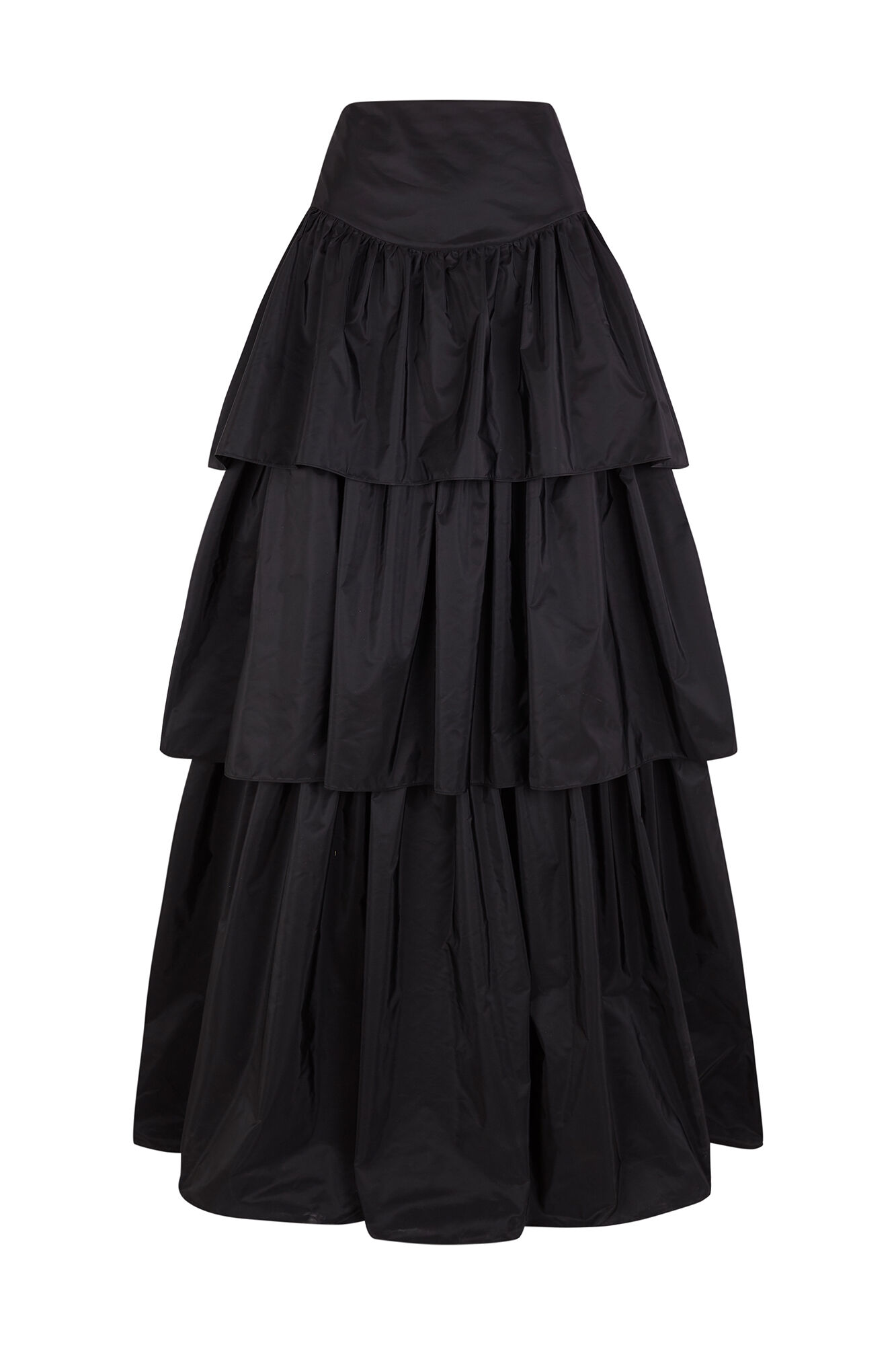 Pedro del Hierro Long skirt with ruffles Black