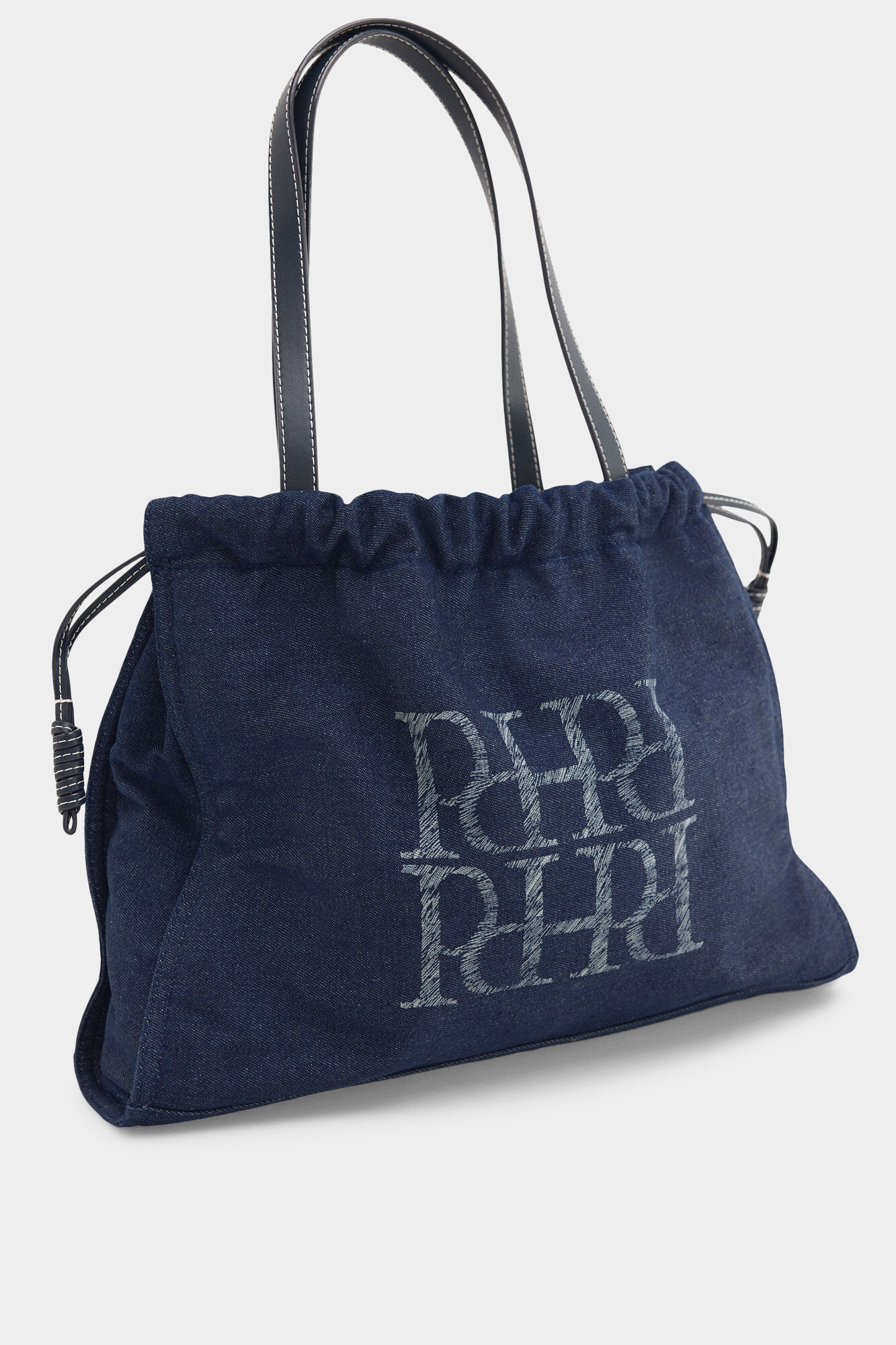 Pedro del Hierro Denim shopper bag Blue