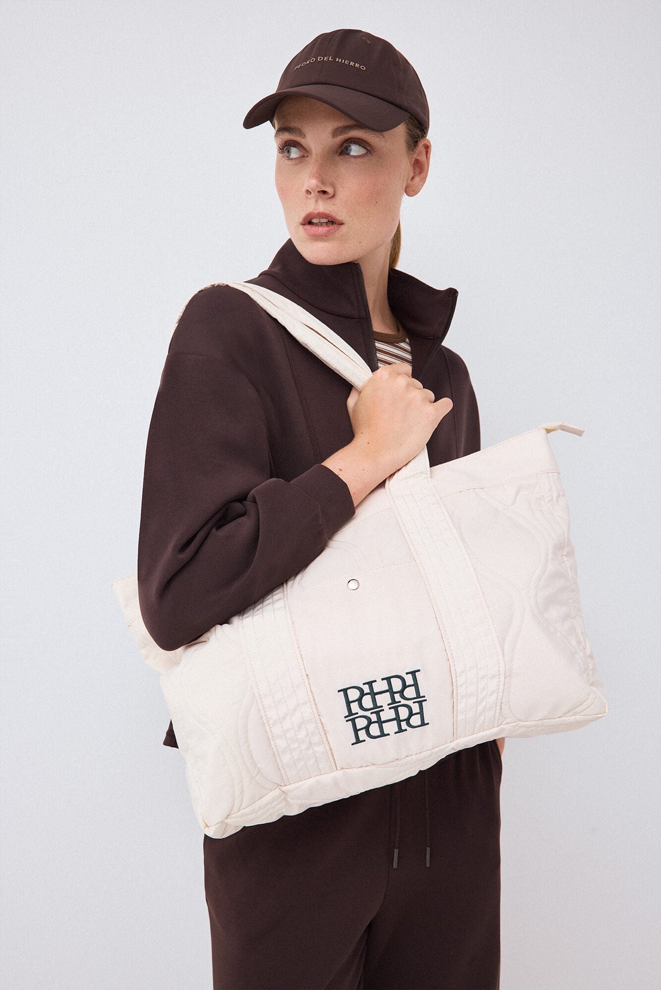 Pedro del Hierro Puffer nylon handbag