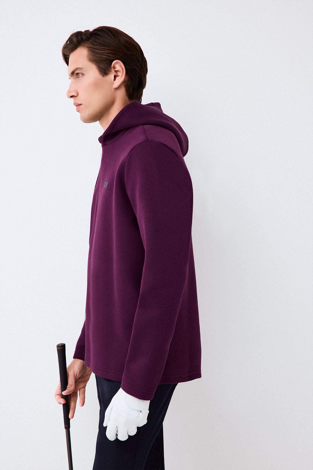 Pedro del Hierro Hooded technical golf sweatshirt Purple