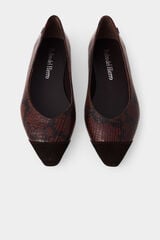 Pedro del Hierro Leather ballet flats Brown