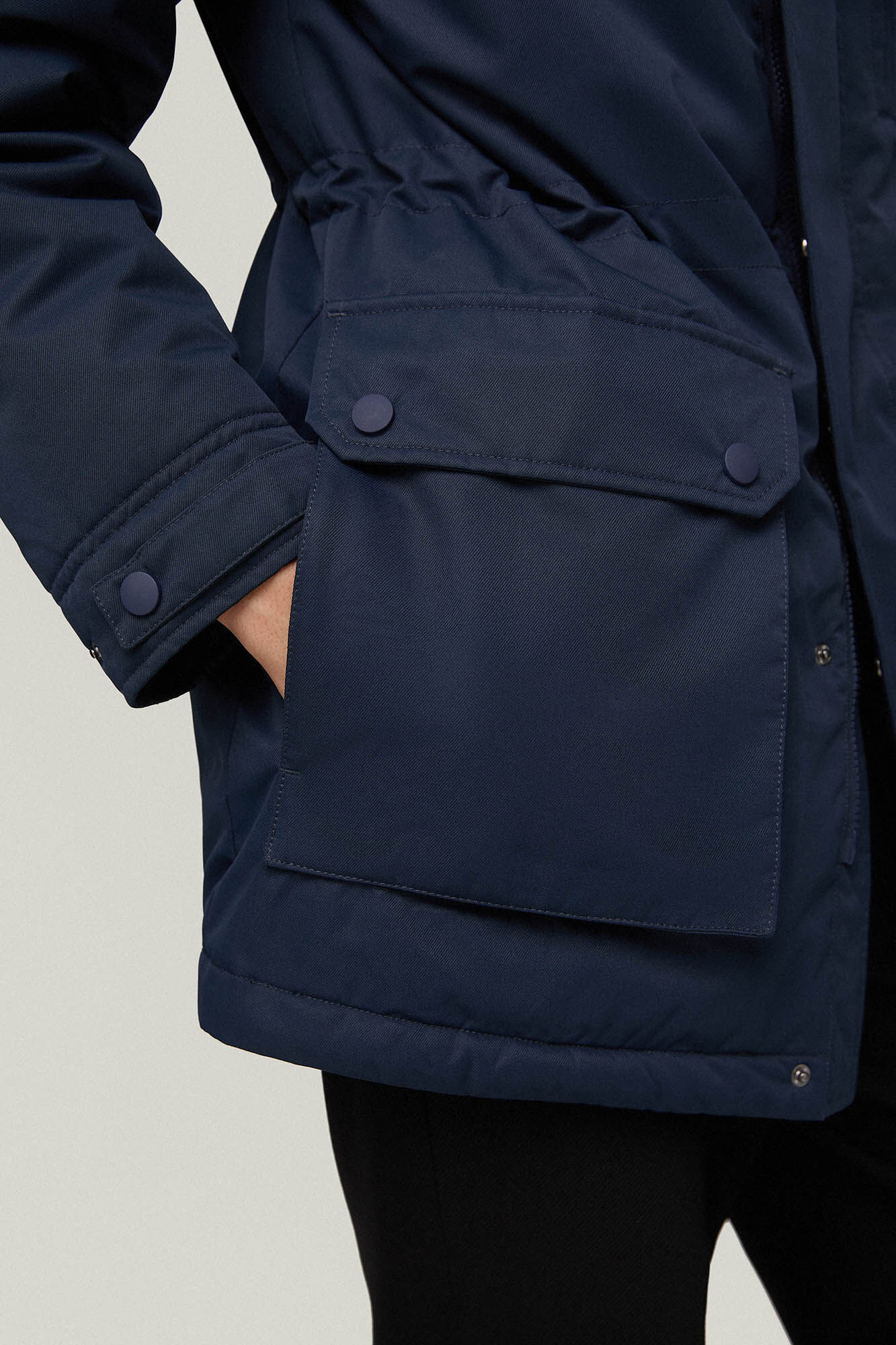 Pedro del Hierro Parka larga Blue
