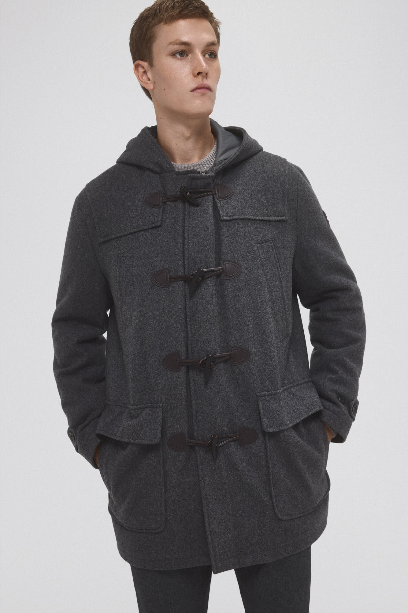 Pedro del Hierro Duffle coat Grey