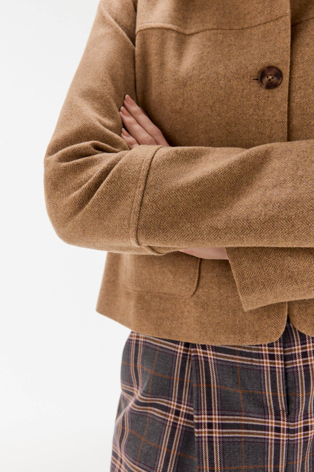 TFP by Tamara Falc&oacute; Casaco espiga Beige