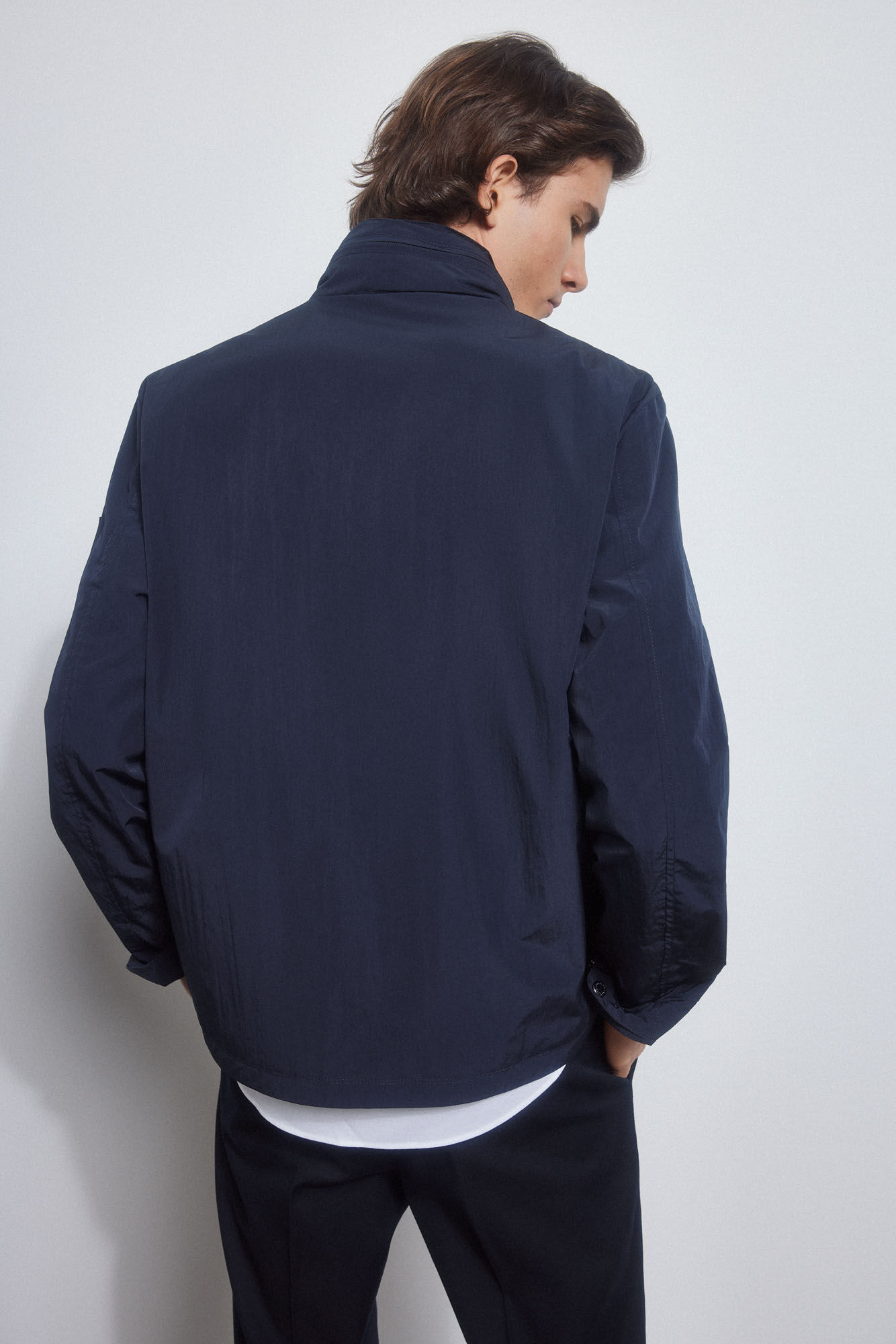 Pedro del Hierro Lightweight technical jacket Blue