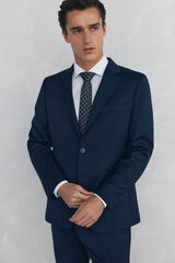 Pedro del Hierro Smooth tailored bi-stretch blazer Blue