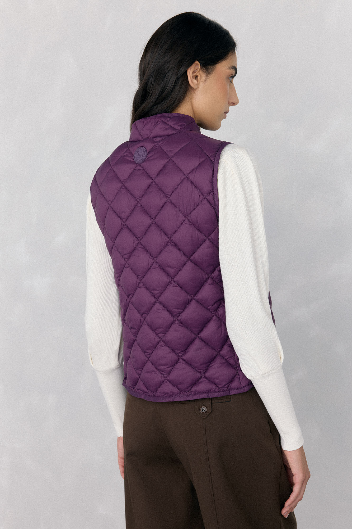 Pedro del Hierro Quilted gilet Purple