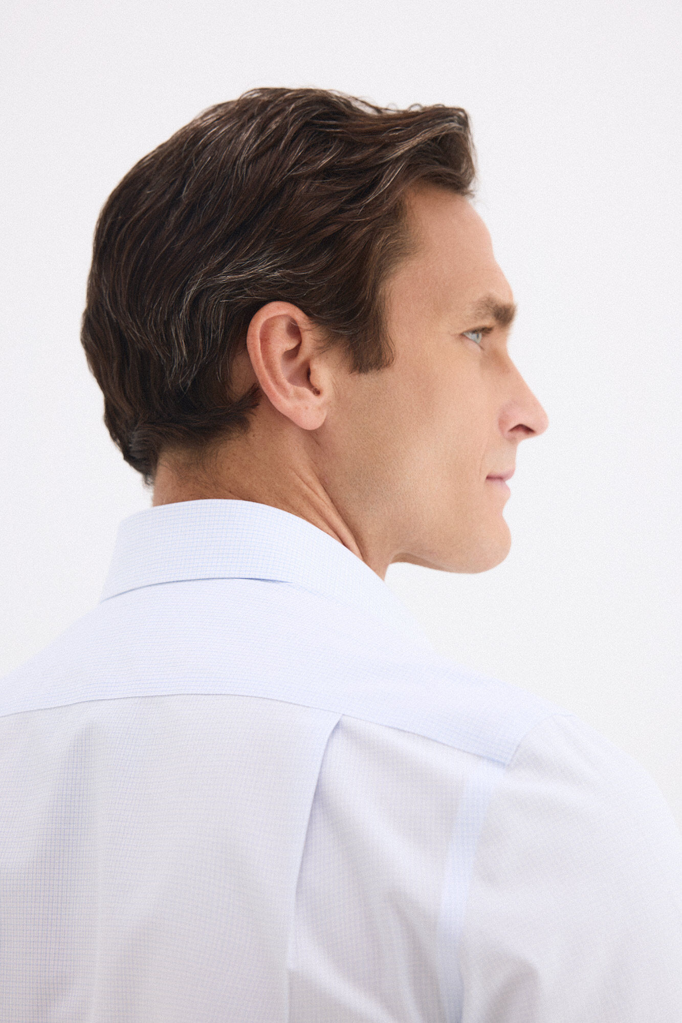 Pedro del Hierro Plaid non-iron stain-resistant dress shirt