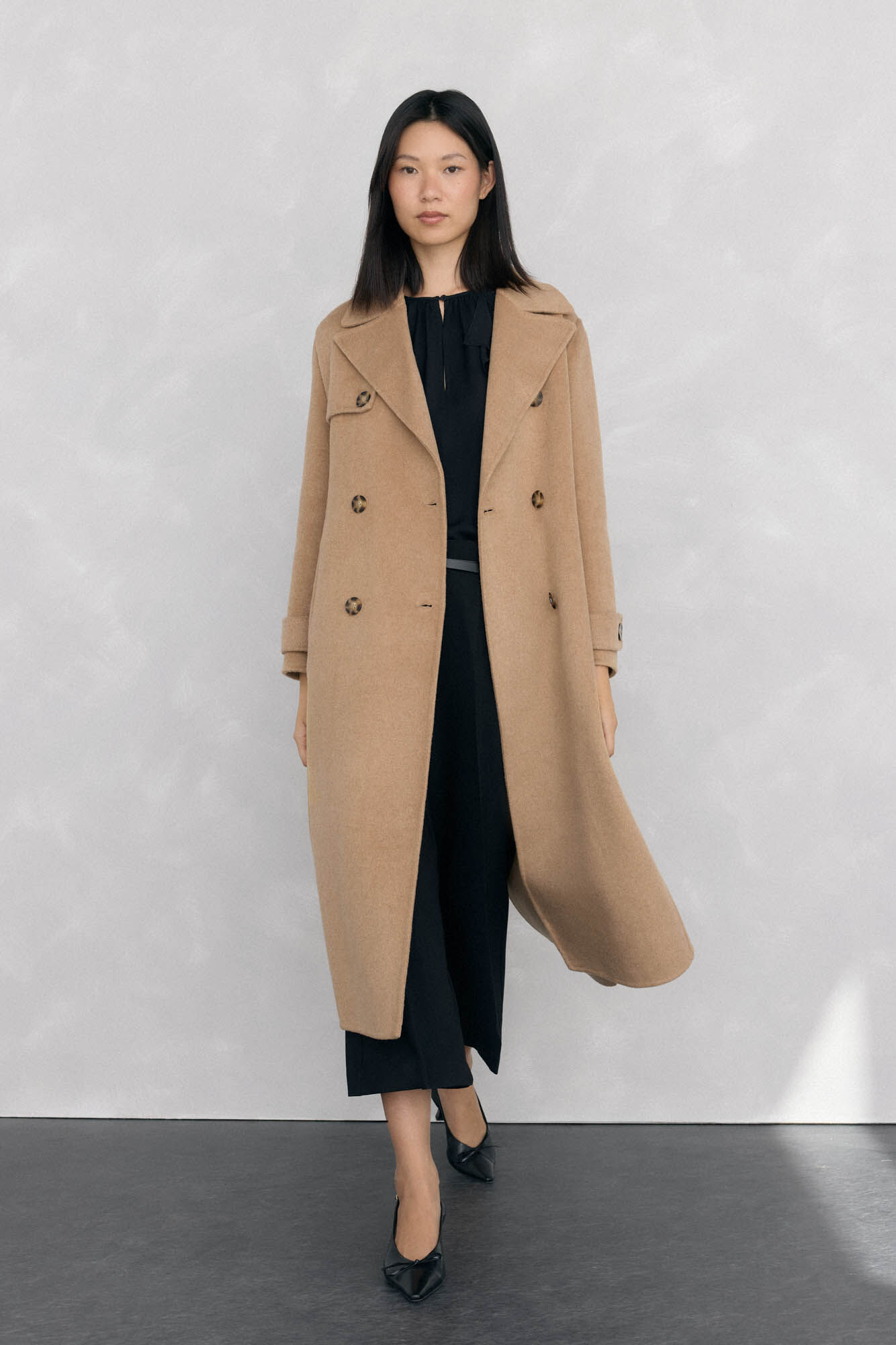 Pedro del Hierro Long double-sided trench coat