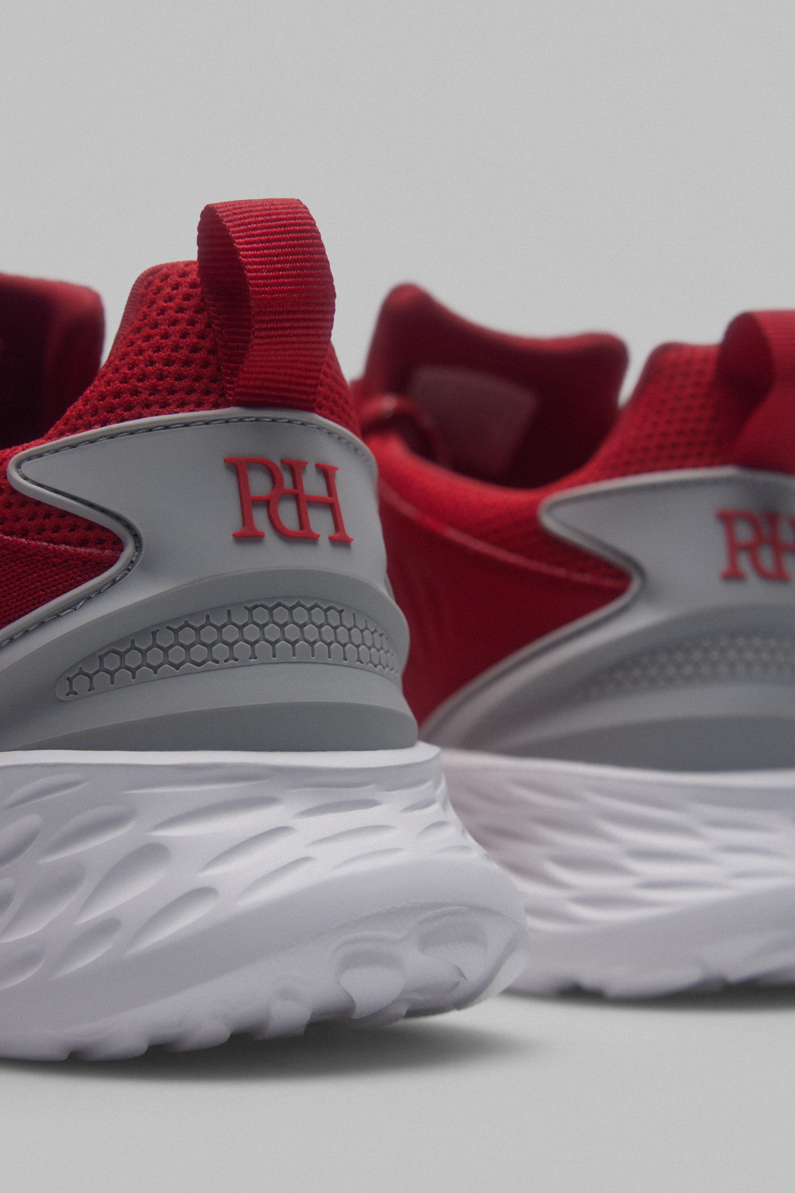 Pedro del Hierro Sapatilhas t&ecirc;xtil cord&otilde;es Vermelho