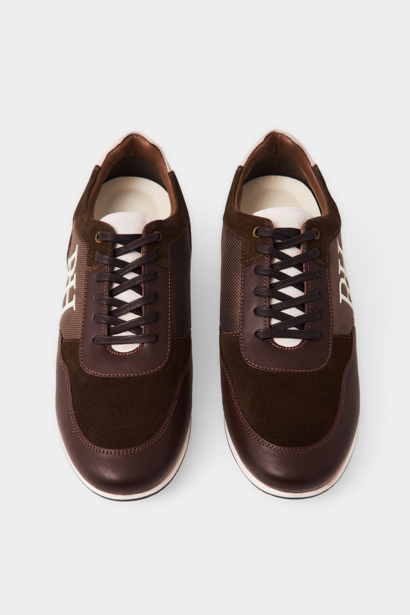 Pedro del Hierro Rubber sole icon sneaker Brown