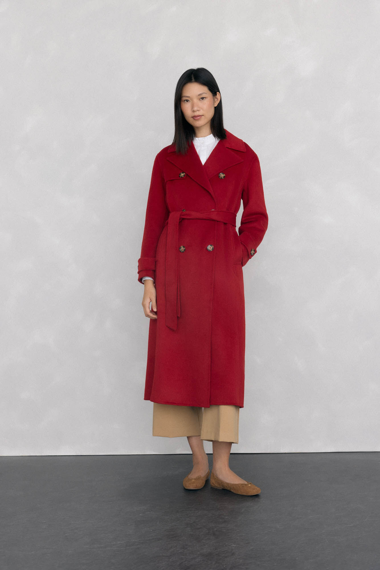 Pedro del Hierro Long double-sided trench coat