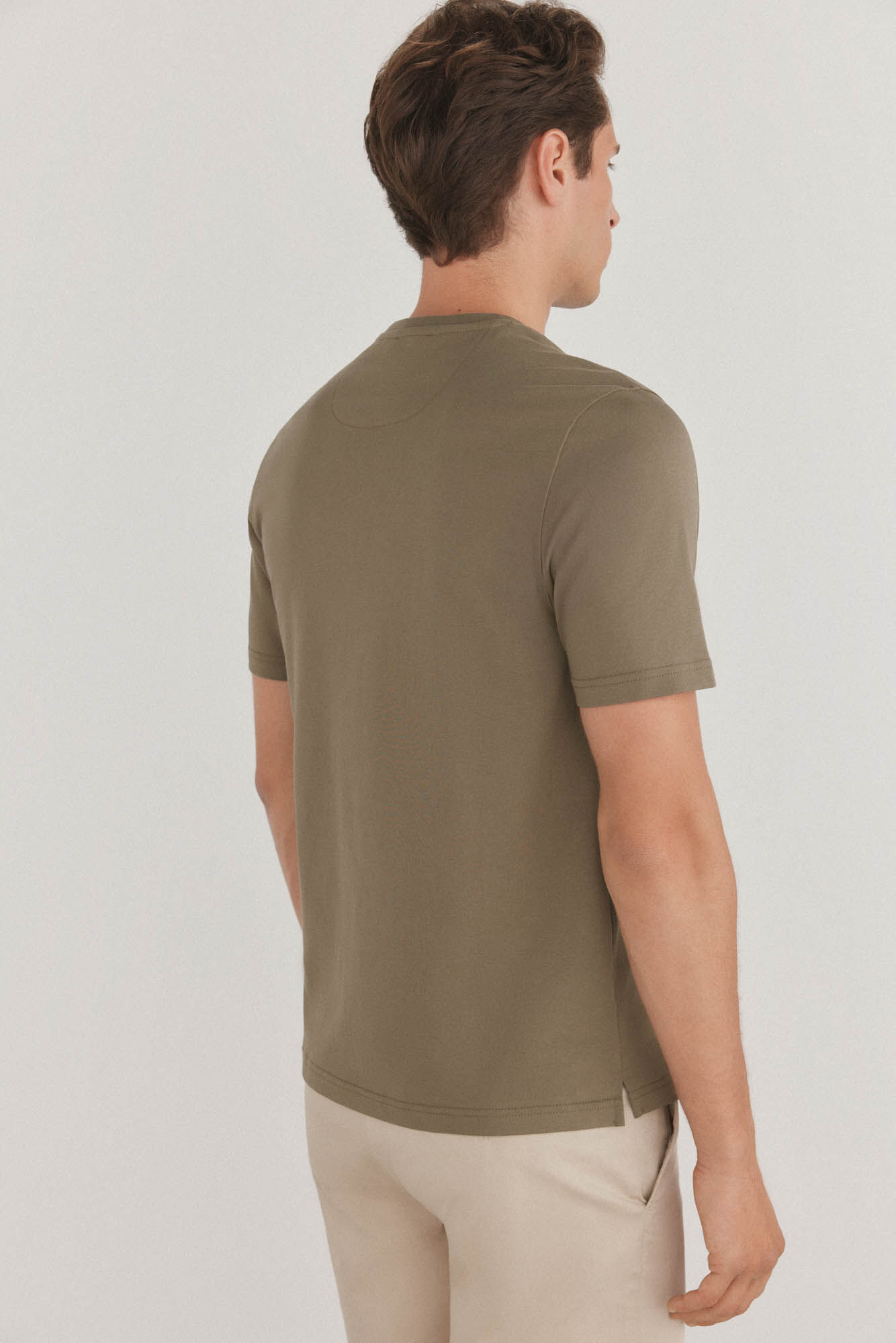 Pedro del Hierro Basic T-shirt Green
