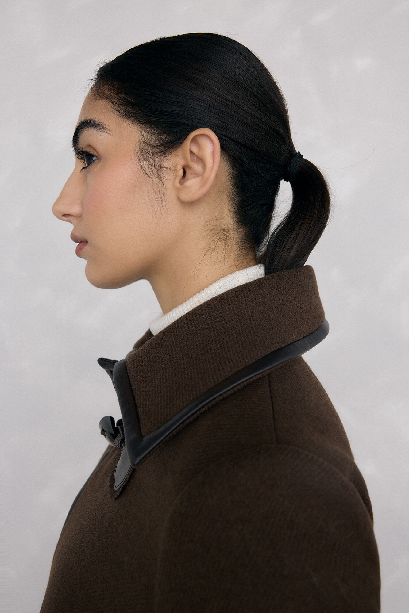 Pedro del Hierro Coat with contrasting details Brown