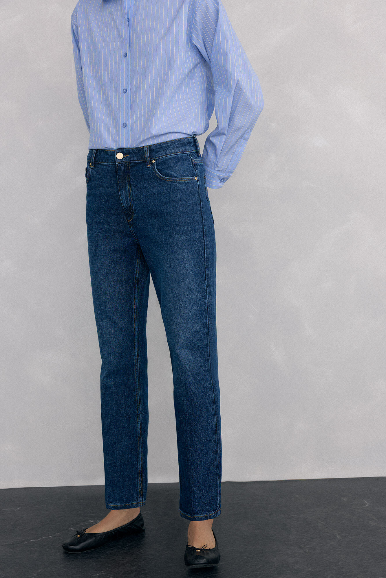 Pedro del Hierro Jeans straight basic Blue