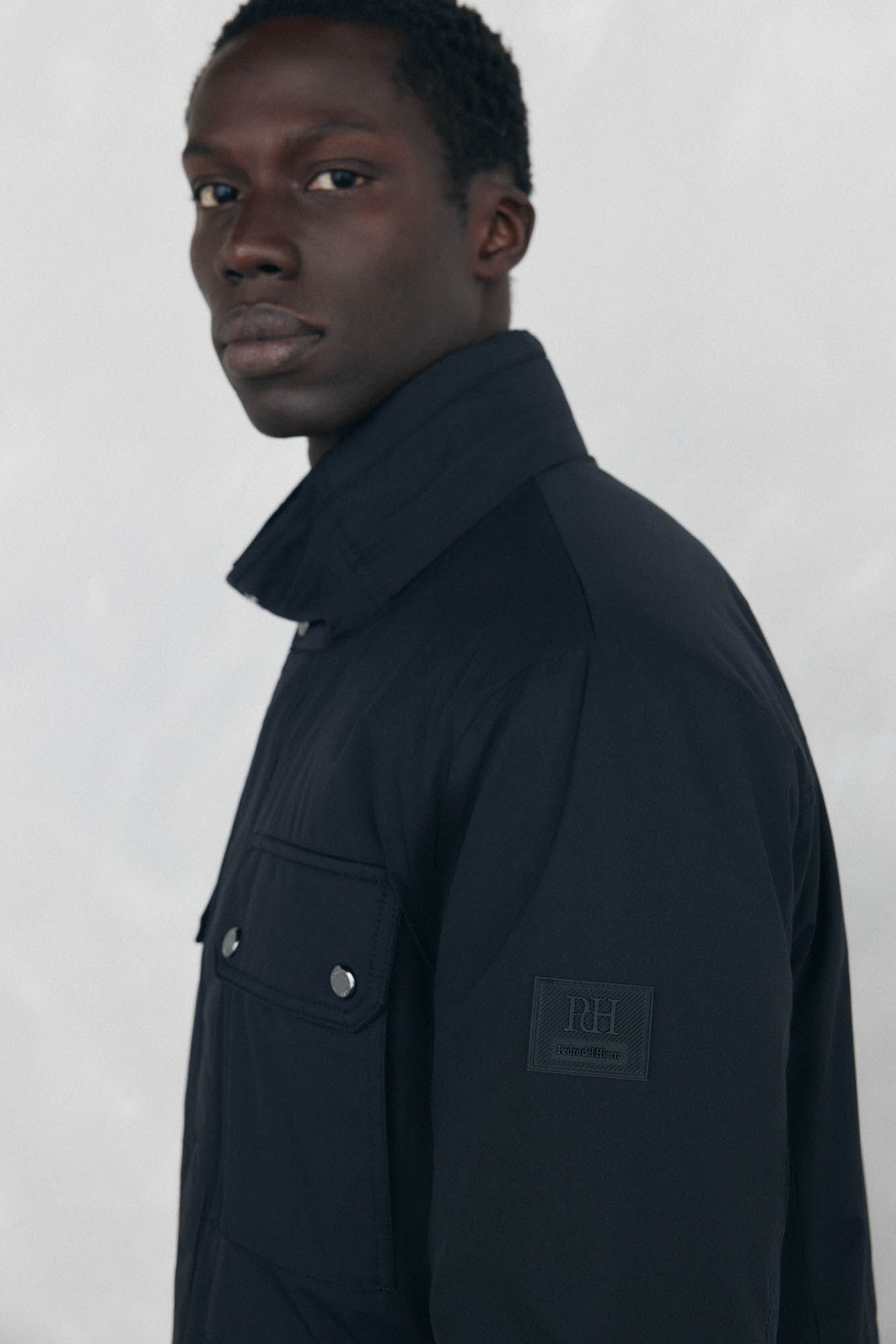 Pedro del Hierro Jaqueta de 4 bolsos Preto