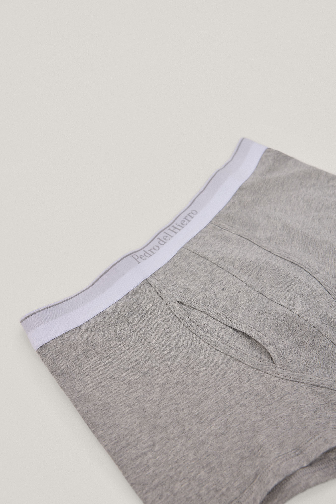 Pedro del Hierro Boxer punto liso Gris