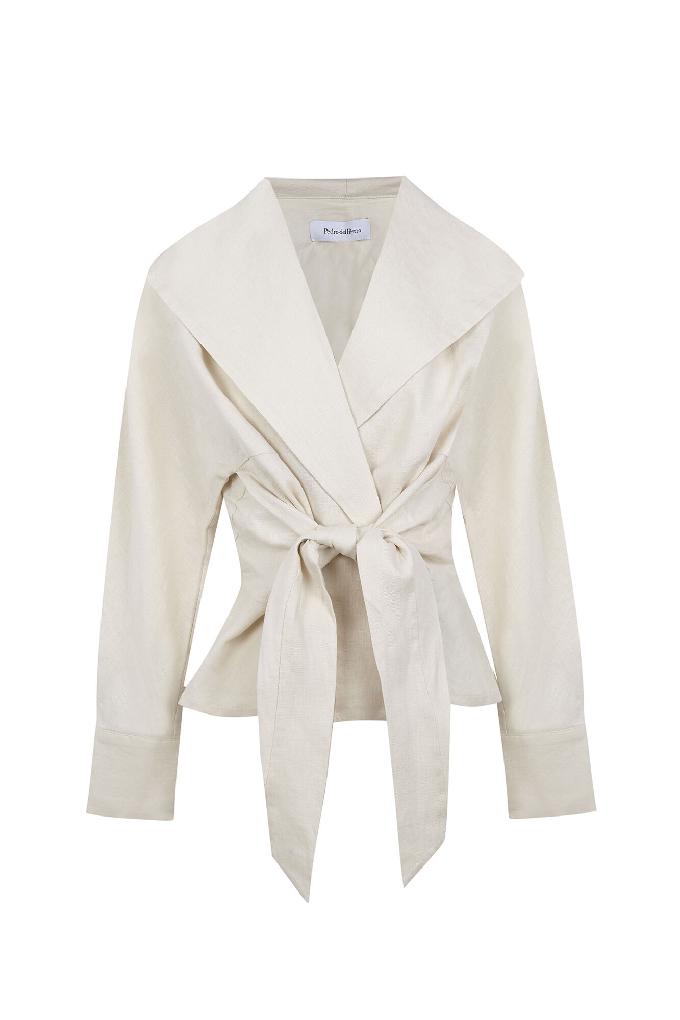 Pedro del Hierro Tie-front blazer Ecru