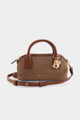 Pedro del Hierro Bolso bowling bandolera Marr&oacute;n