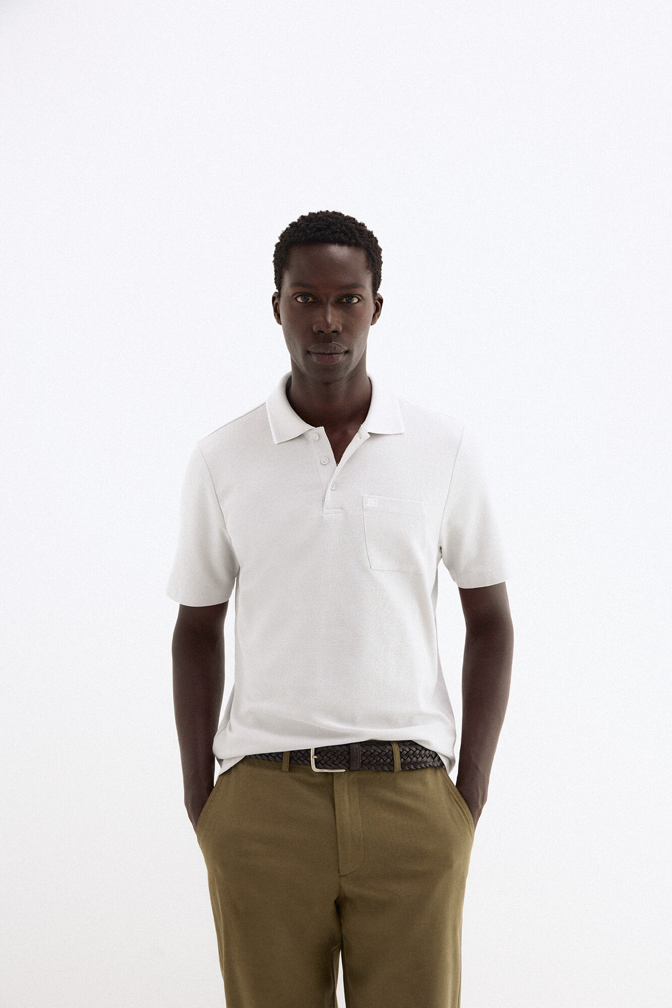 Pedro del Hierro Textured polo shirt