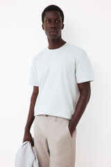 Pedro del Hierro Camiseta logo peque&ntilde;o Gris