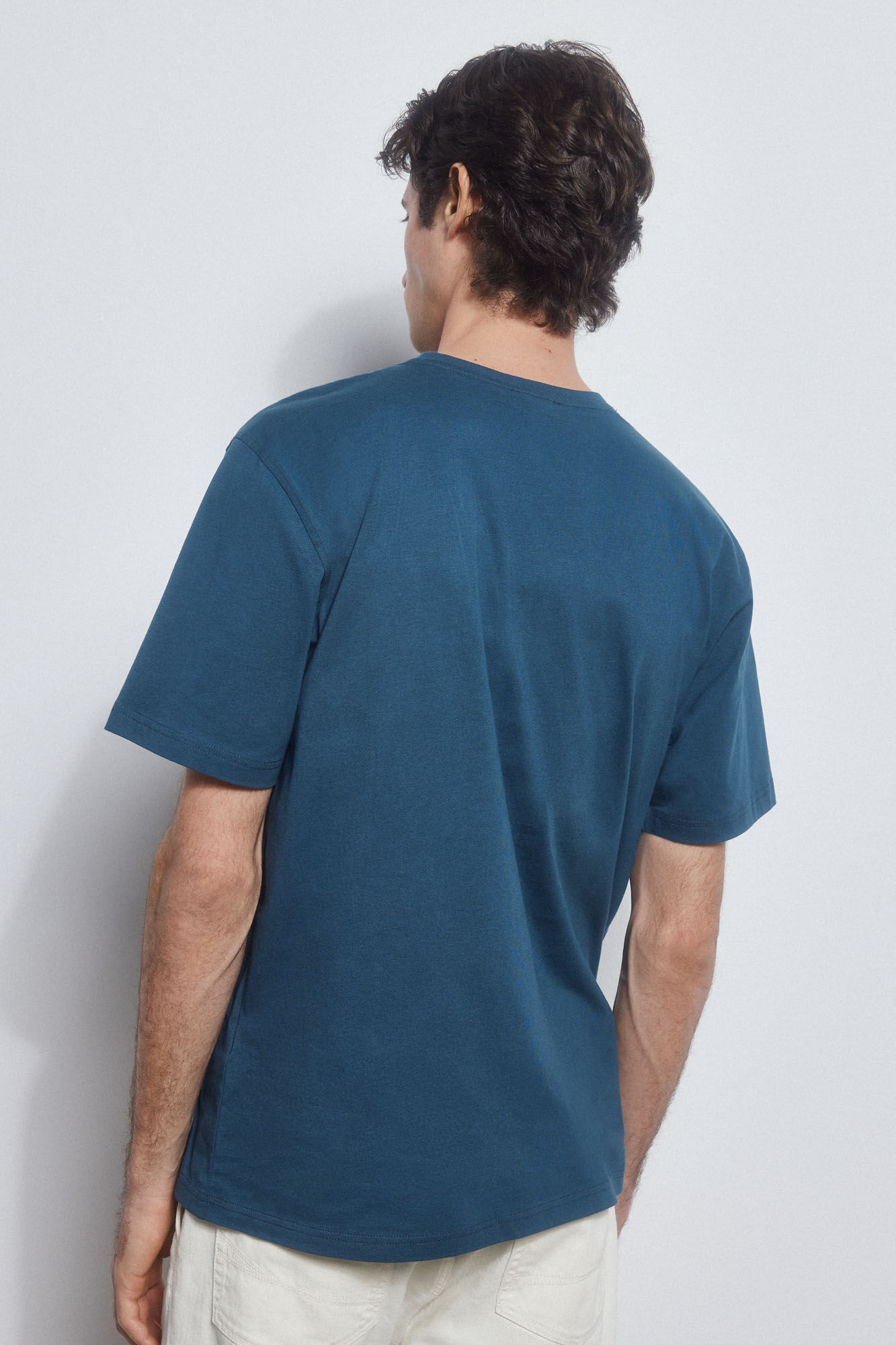 Pedro del Hierro Logo T-shirt Blue